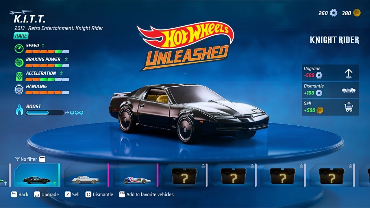 HOT WHEELS UNLEASHED - KNIGHT RIDER PC KEYBOARD GAMEPLAY