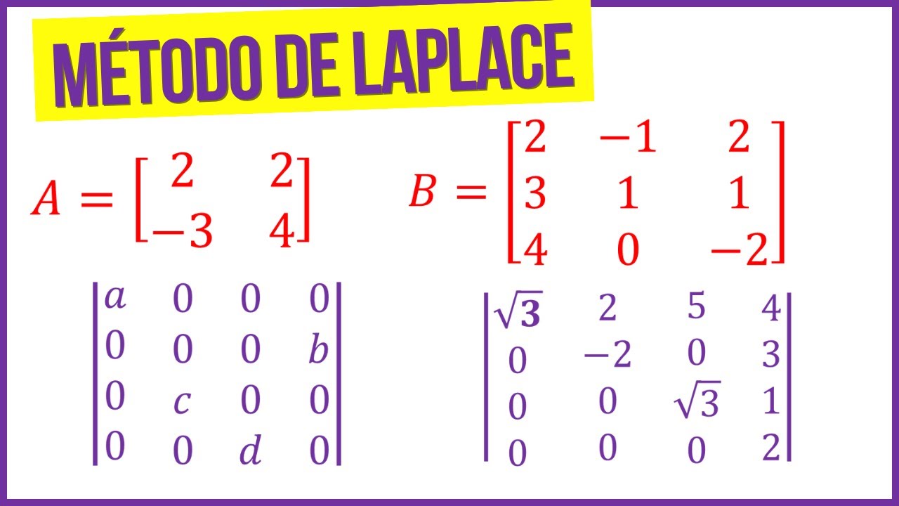 Determinante da Matriz pelo Método de Laplace