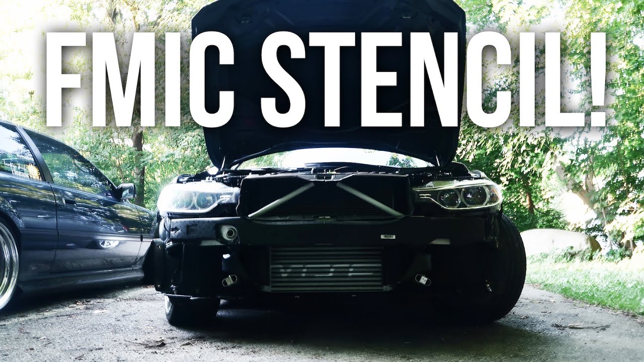 STENCILING THE BMW F30 INTERCOOLER!