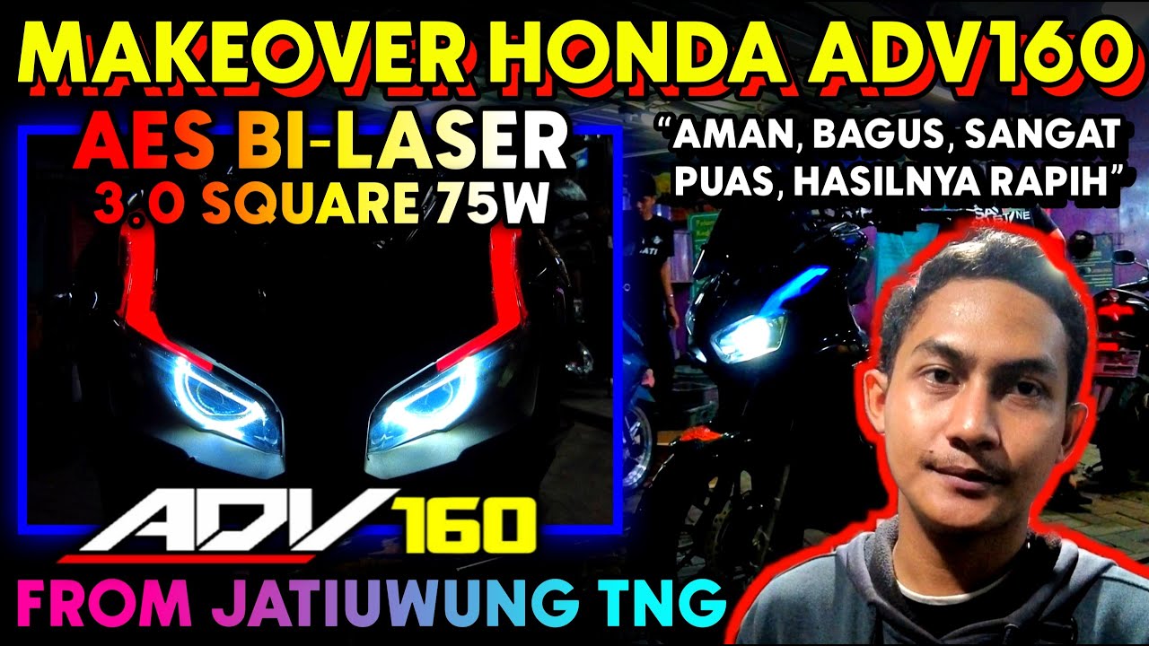AES BILASER 3INCH DI HONDA ADV160 MILIK OM ANGGA ASAL JATIUWUNG TANGERANG