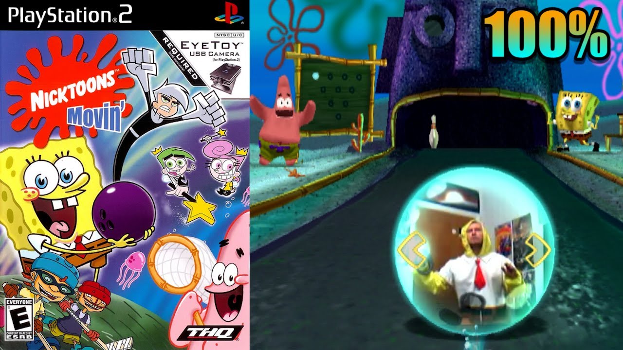 Nicktoons Movin' [47] 100% PS2 Longplay