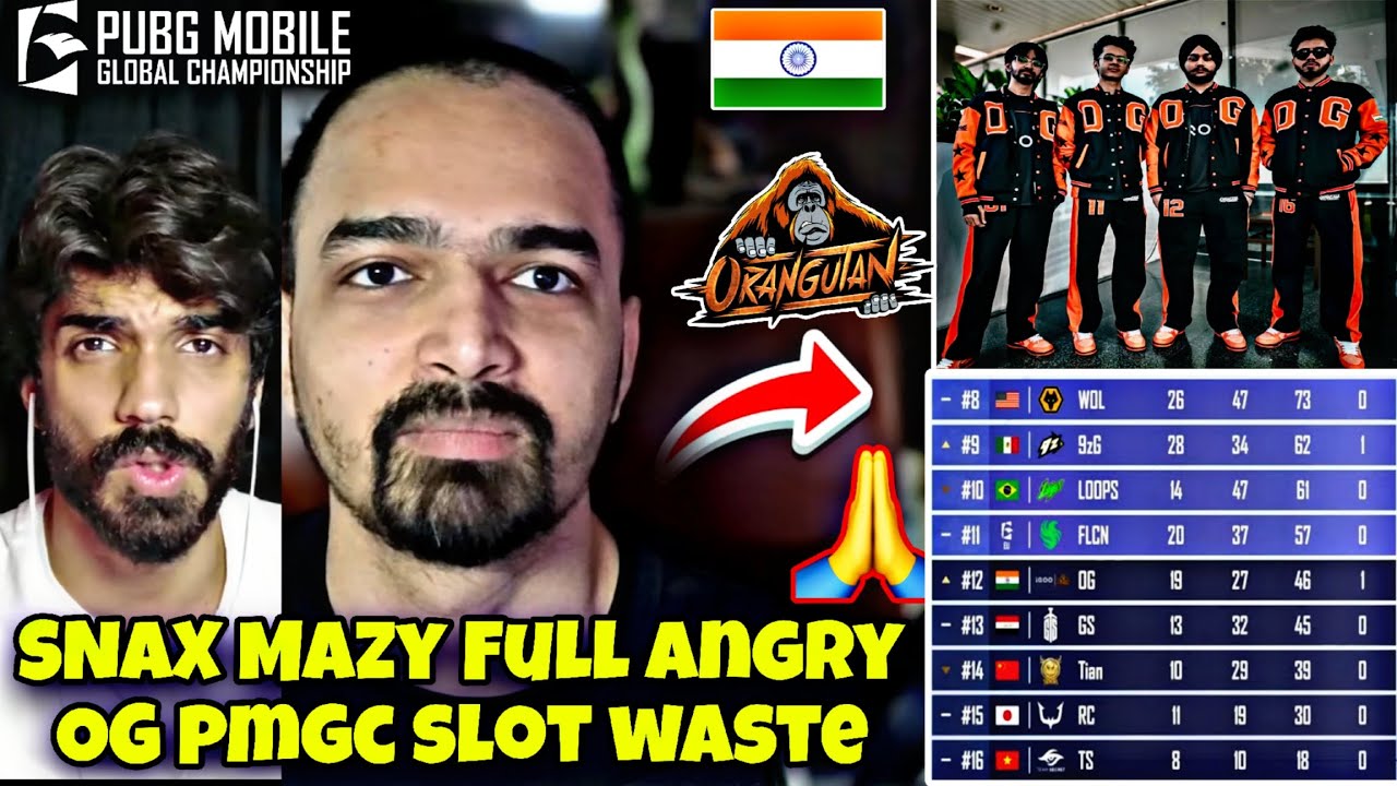 ⚠️Big Controversy⚠️.Snax Mazy Full Angry on OG🚨.OG Don't Deserve PMGC Slot🚨.Mazy Big Statment🚨
