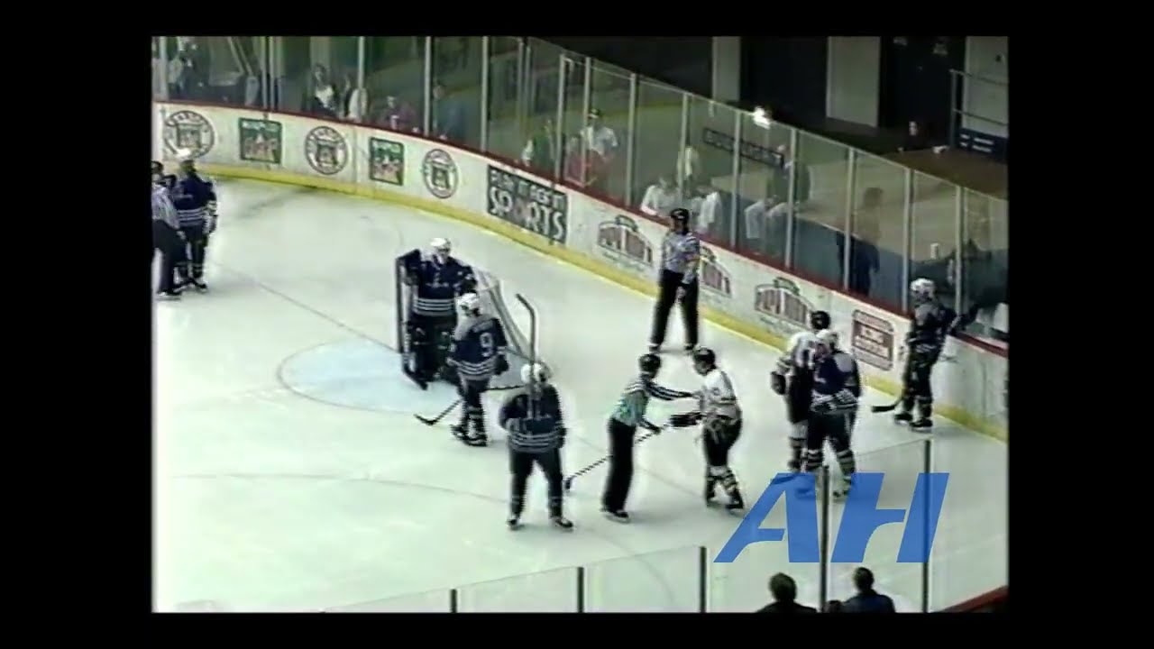 CHL Feb. 25, 1995 Memphis Riverkings v Wichita Thunder (R) Brent Fleetwood v John Vary (R)