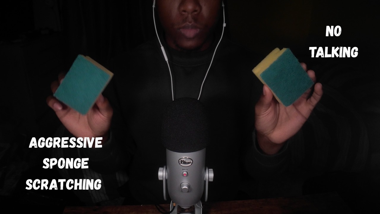 ASMR | Aggressive Sponge Scratching (No Talking)
