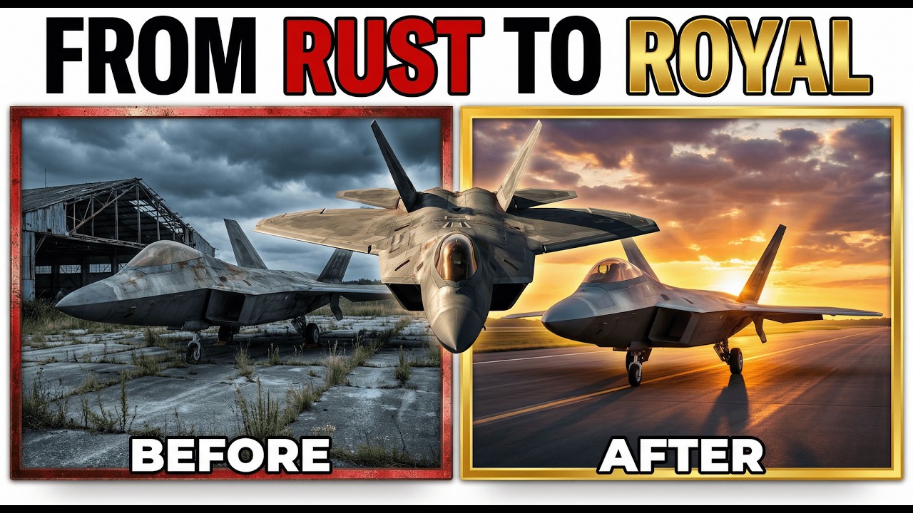 F-22 Raptor: From Rust to Royal | Ultimate Transformation