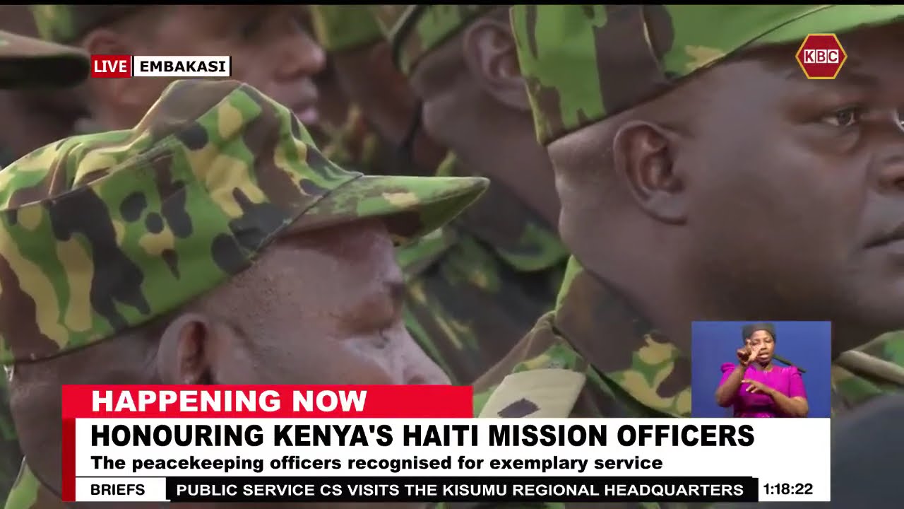 Honouring Kenya's Haiti Mission Officers