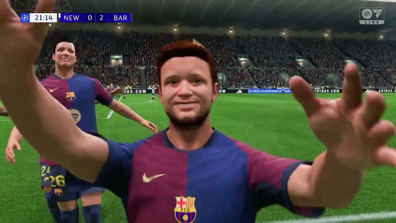 UEFA Champions League Newcastle United 1:7 FC Barcelona