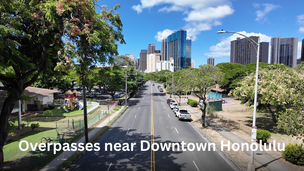 Hawaii Walk: Overpasses near Downtown Honolulu