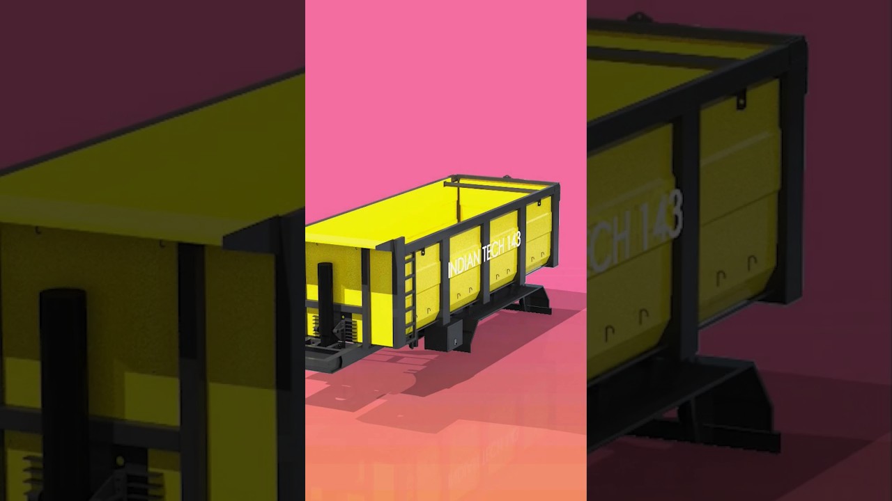 Tip Trailer || 3d design #solidworks #engineering #mechanical #shorts