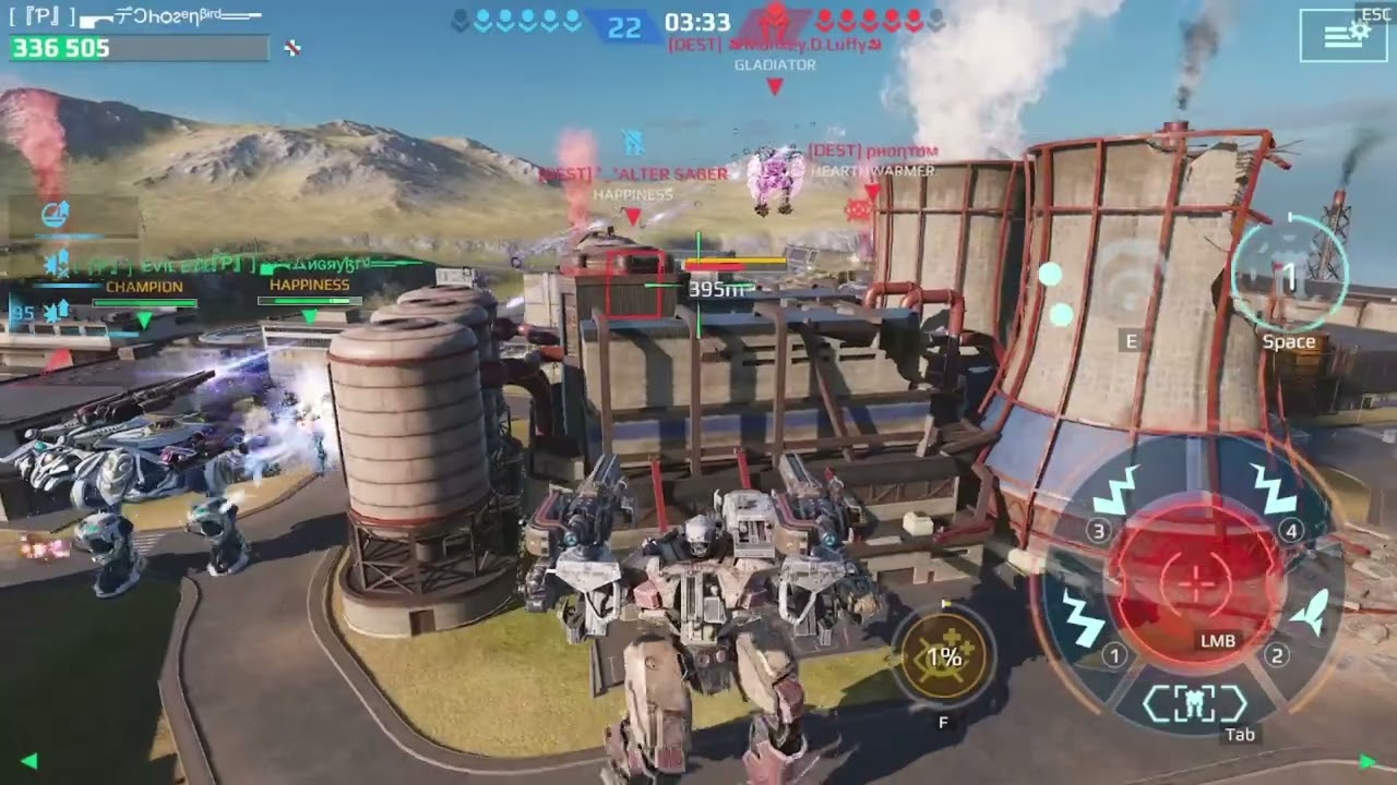 PNS VS DEST Clan- War Robots - WR