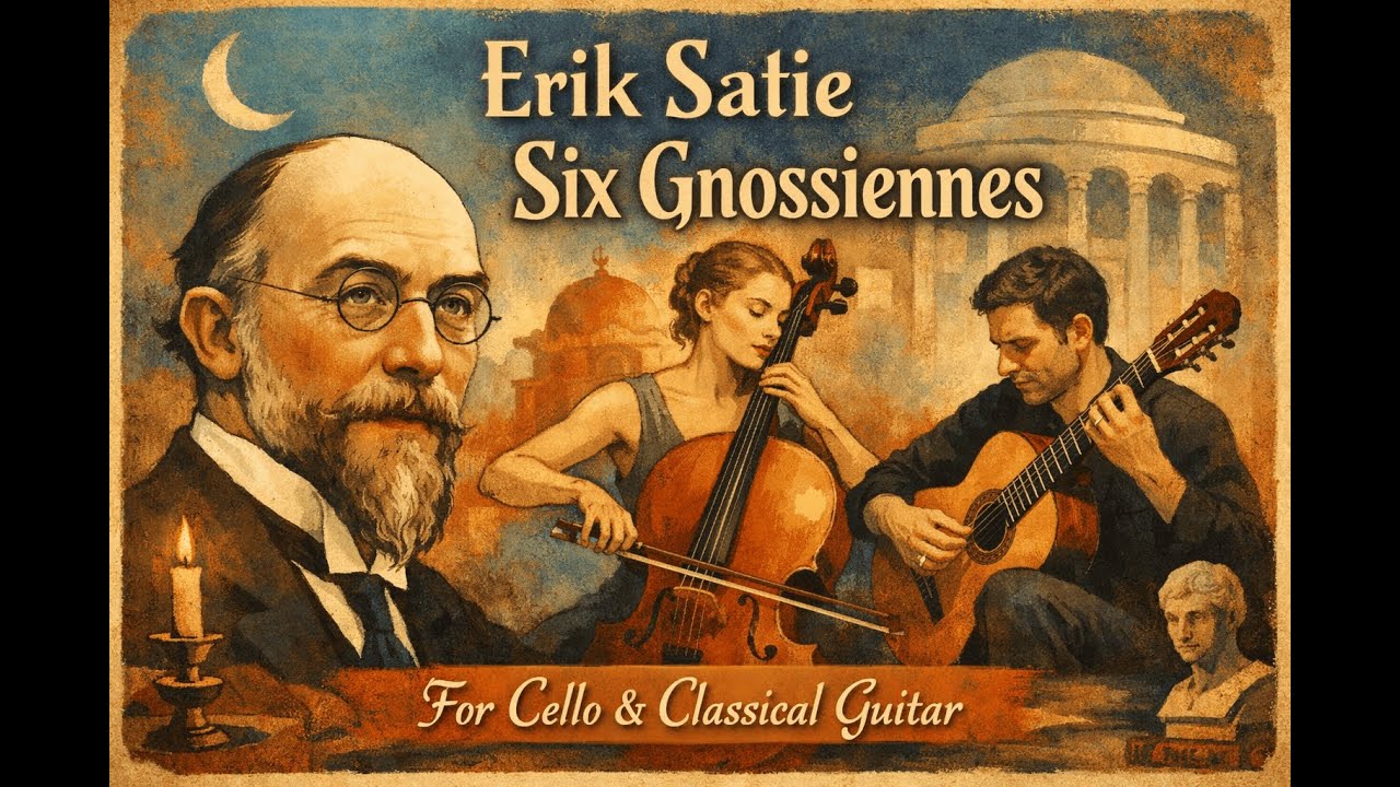 Erik Satie - Six Gnossiennes. For Cello and Classical Guitar.