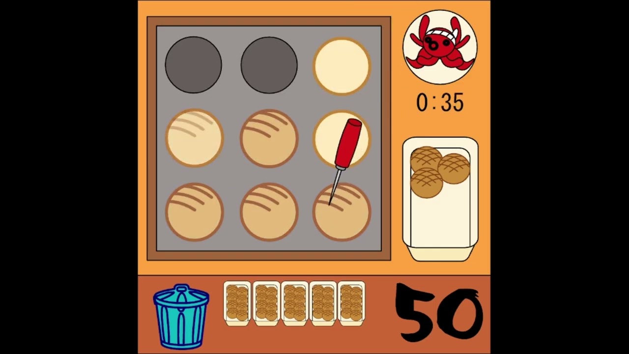Cooking Takoyaki! | Japanese Street Food Takoyaki Gameplay