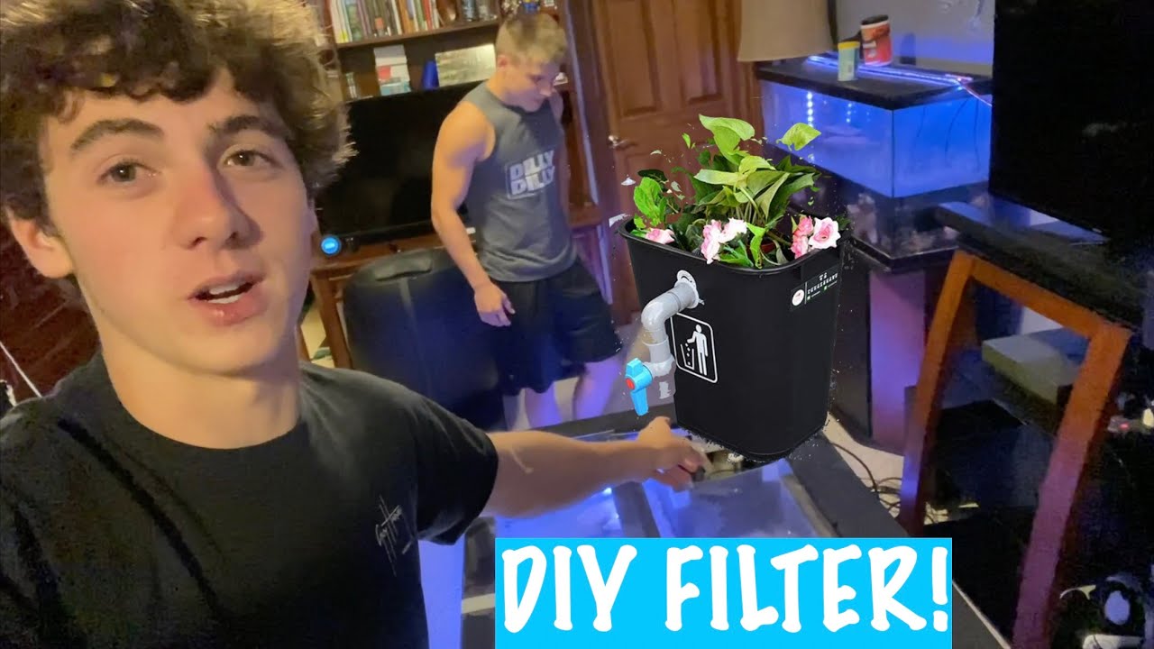 HOW TO BUILD AQUARIUM/POND FILTER DIY(CHEAP+EASY)