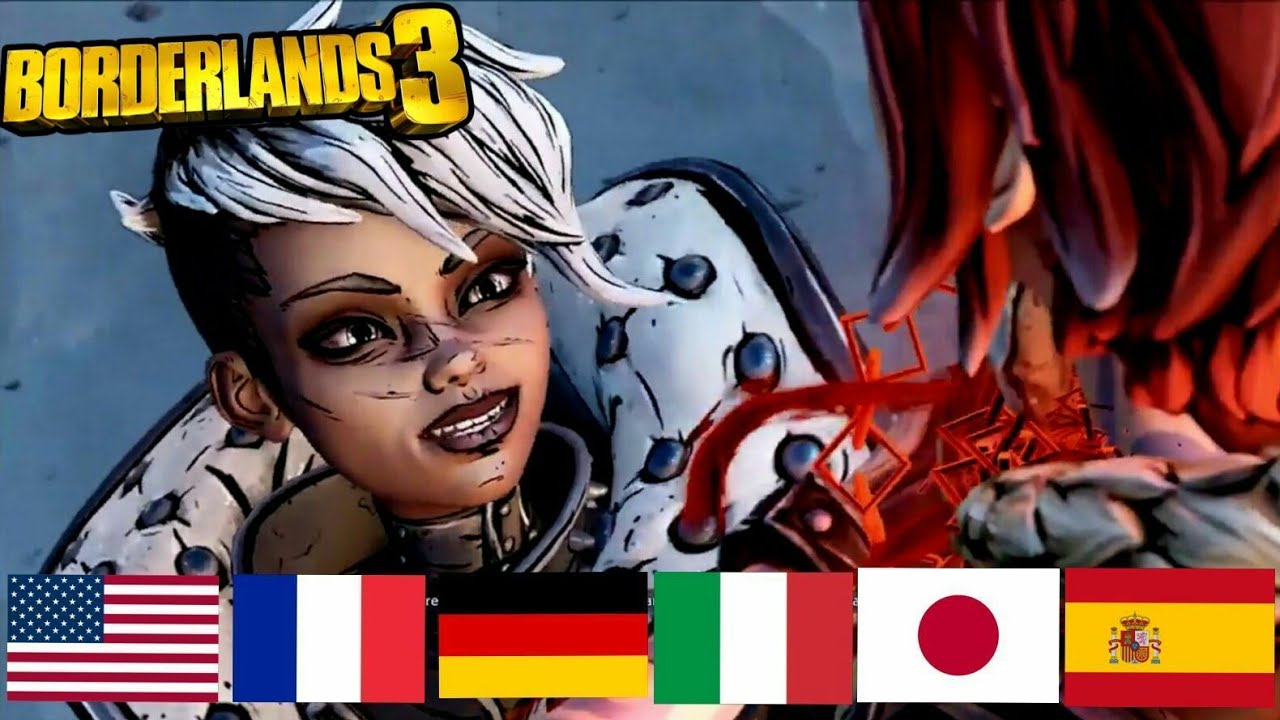 Borderlands 3 (Lilith, Troy & Tyreen) Voice / Performance Comparison | EN, FR, DE, IT, JP & ES