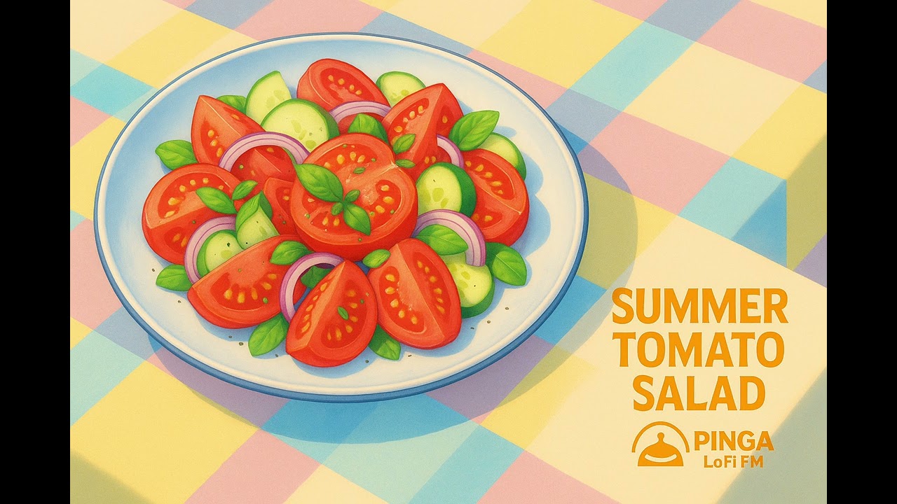 Summer Tomato Salad 🍅 | Lovely LoFi before Siesta
