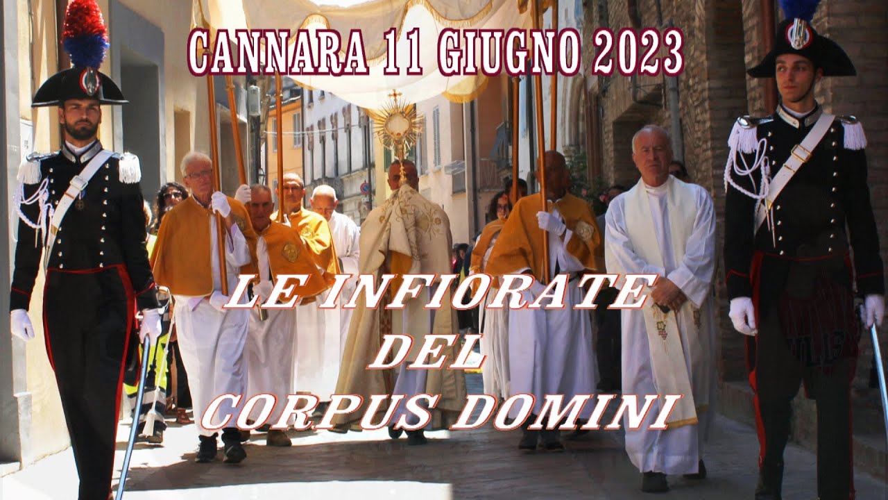 Corpus Domini a Cannara, sequenza fotografica delle Infiorate 2023