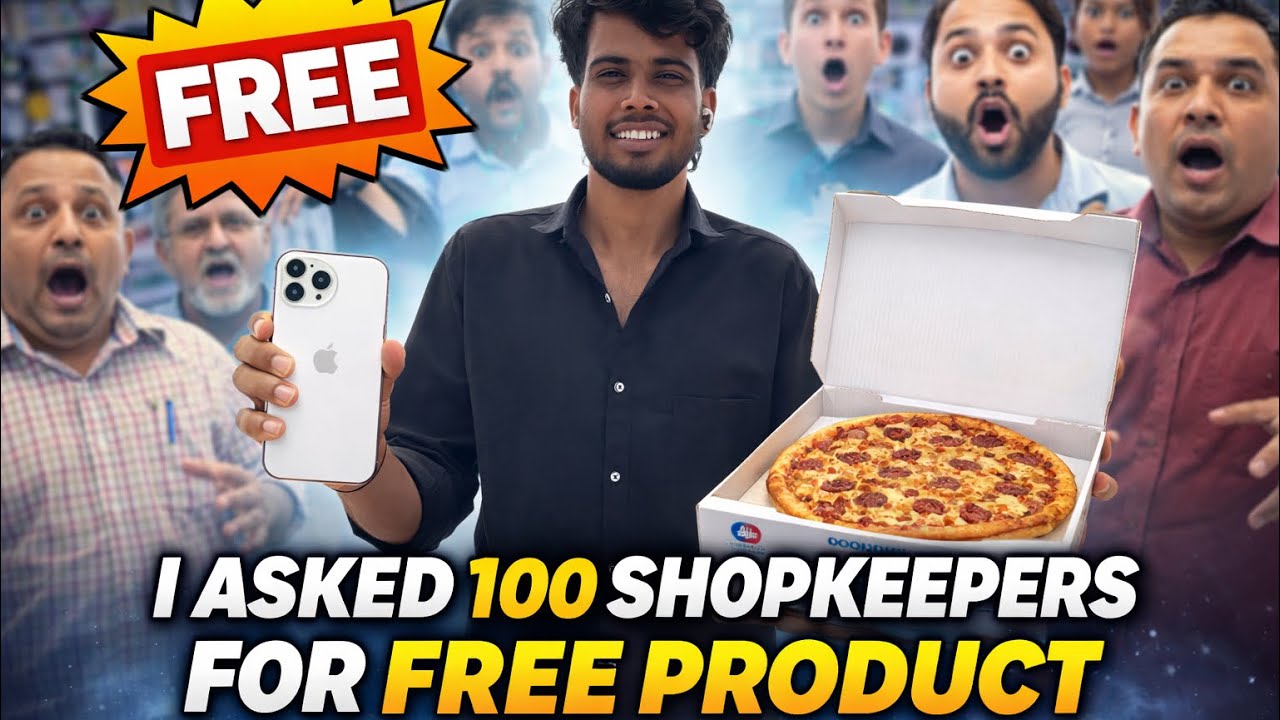 I asked 100 shopkeepers for free product #challenge @Daring_abhi01 