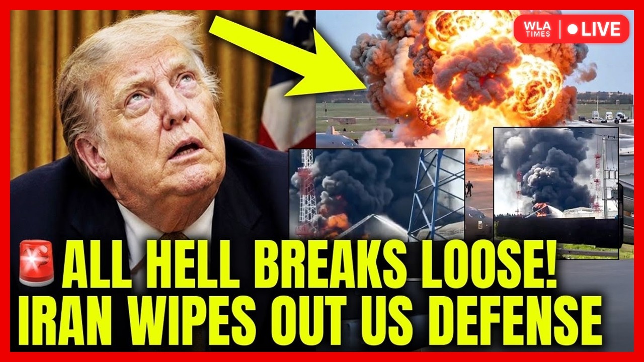 LIVE | US 'PANICS'! IRAN Kamikaze Drones 'DESTROY' US Satellite & JET Shelters In Brutal WAVE?