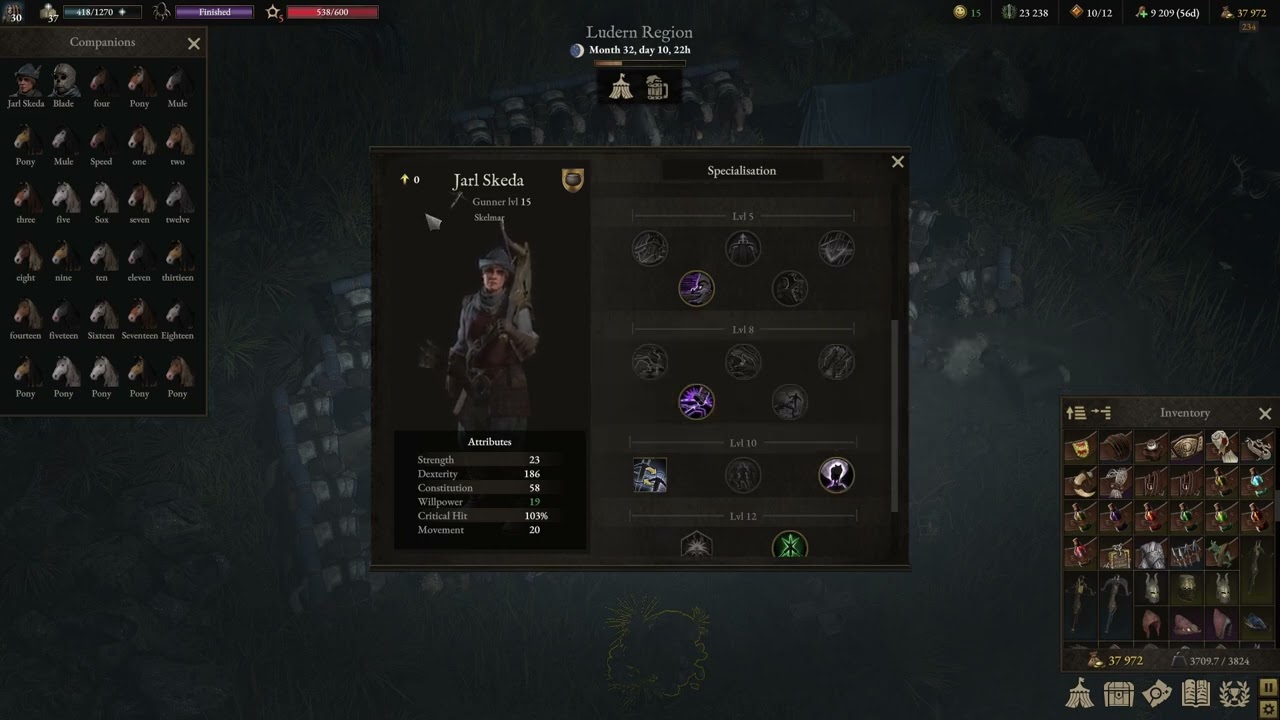 Wartales | Endgame | Immortal Crossbowman Build and Guide