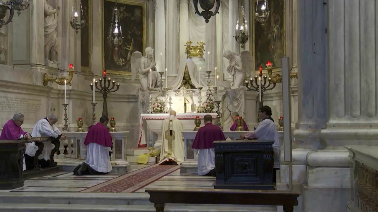 9 aprile 2020: S. Messa in Coena Domini celebrata dal Card. Angelo Bagnasco
