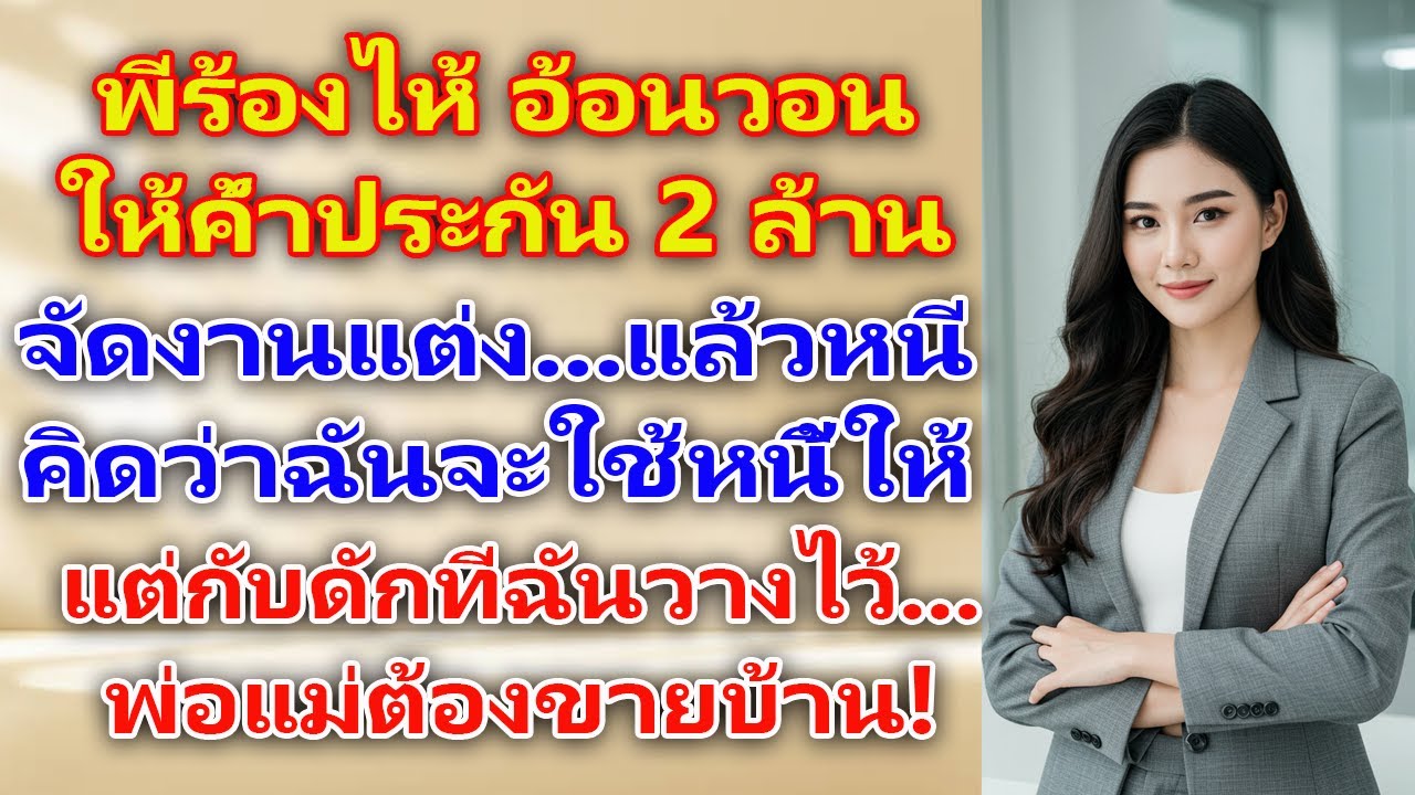 พี่สาวแท้ๆ ให้ค้ำหนี้งานแต่ง 2 ล้านแล้วชิ่งหนีไปเมืองนอก แต่ไม่รู้ว่าฉันเตรียมของขวัญไว้ในสัญญา!