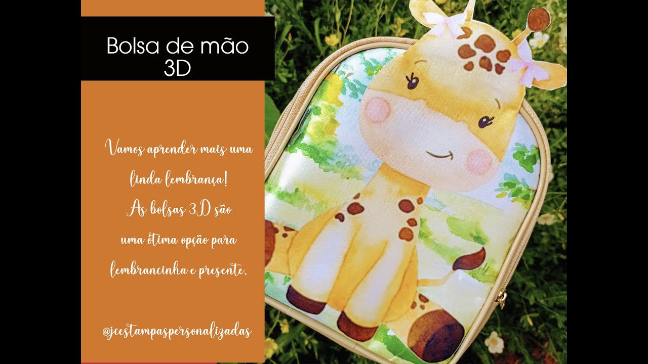 Bolsa 3D-JC estampas personalizadas
