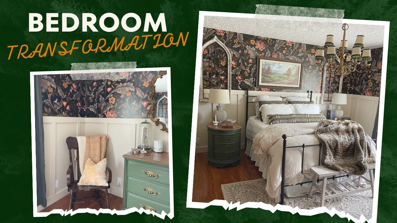Transform Our Bedroom With Us!! // Wallpaper + Board & Batten Tutorial