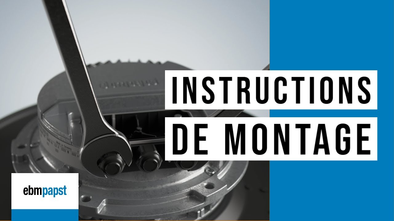 Instructions de montage M3G150 Gen.3 | ebm-papst France