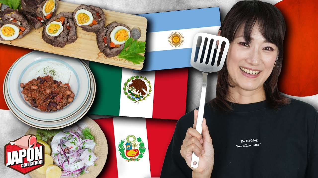 JAPONESA PREPARA COMIDA LATINOAMERICANA a su estilo