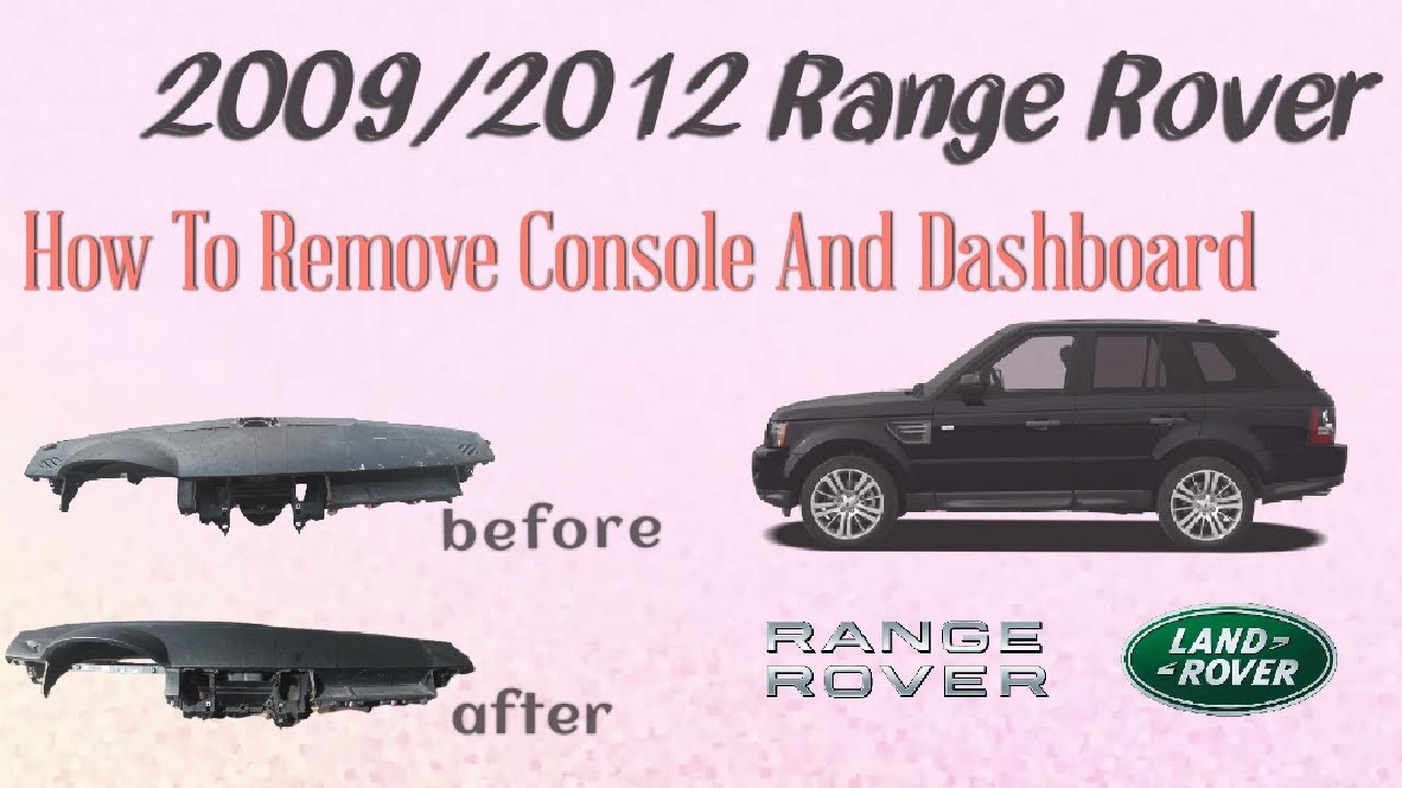 How to remove dashboard 2009-2012 Range Rover //  full video // range rover sport v8 #rangerover