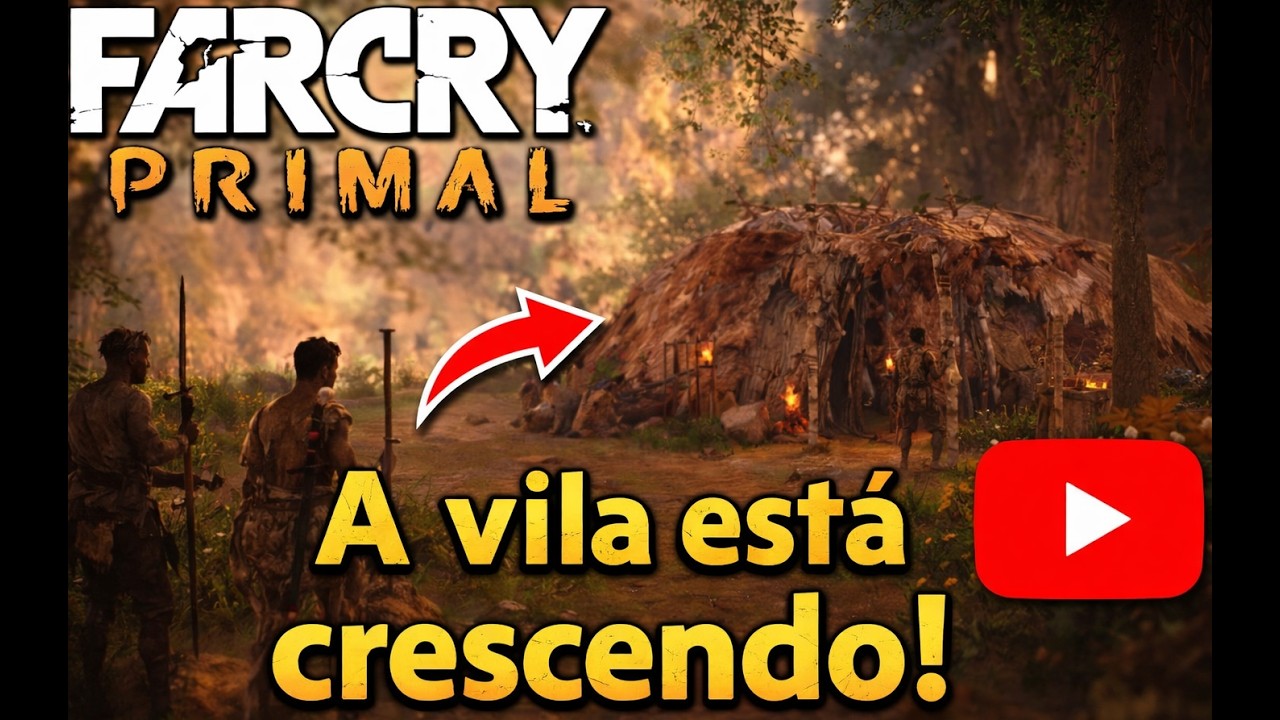 Far Cry Primal EP 04 - Caçamos com o nosso lobo! A vila está crescendo!