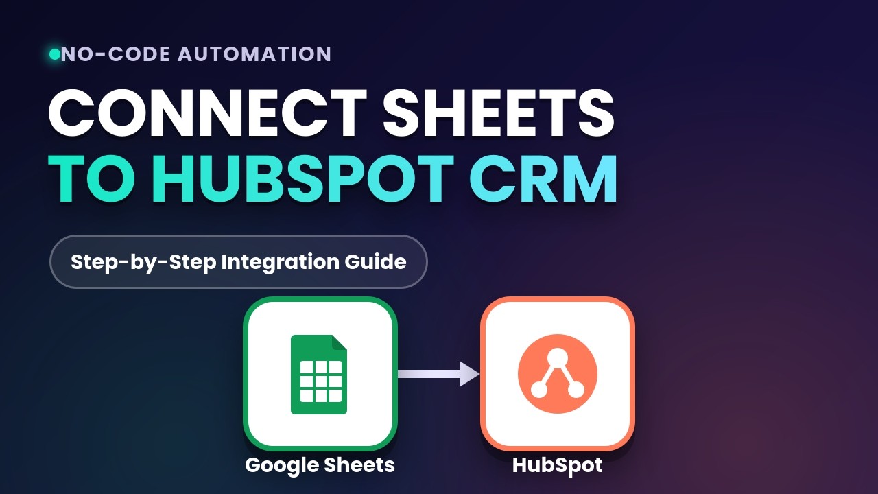 How to connect google sheets with Hubspot CRM