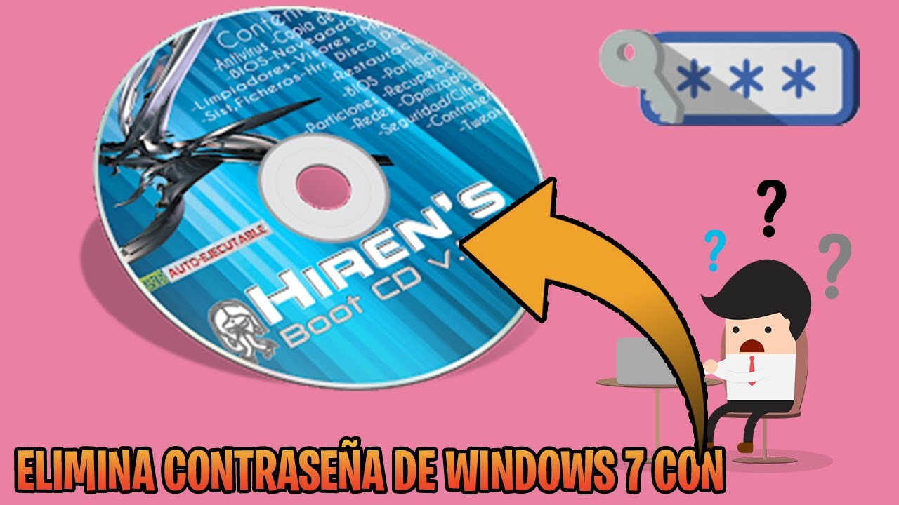 Quitar contraseña de windows 7 con Hirens Boot CD