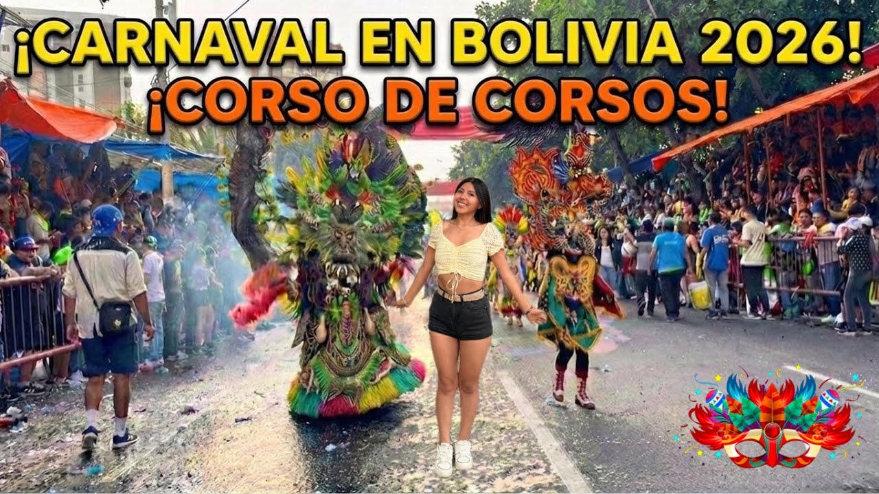 Así se vive el Carnaval en Bolivia 🇧🇴 | Corsos de Corsos 2026!! 🎉👯