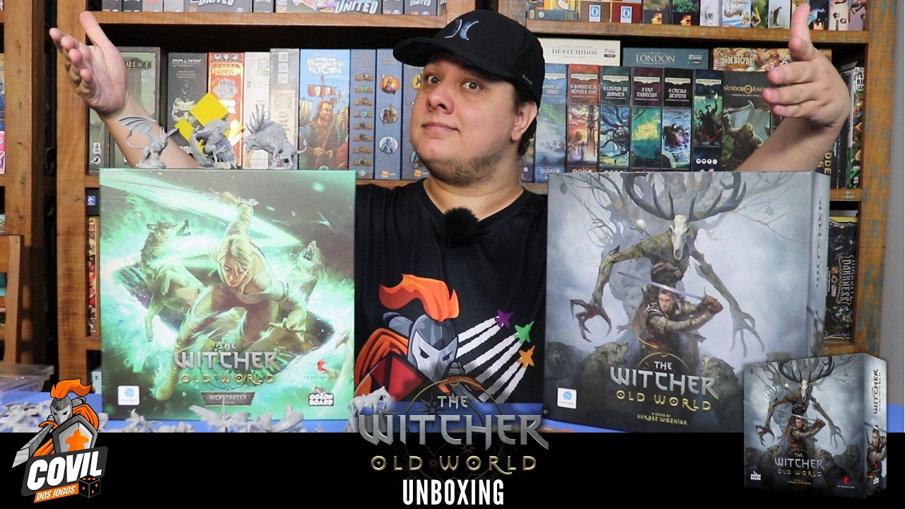 O que tem na Caixa? Unboxing The Witcher: Old World Deluxe e Kickstarter Expansion