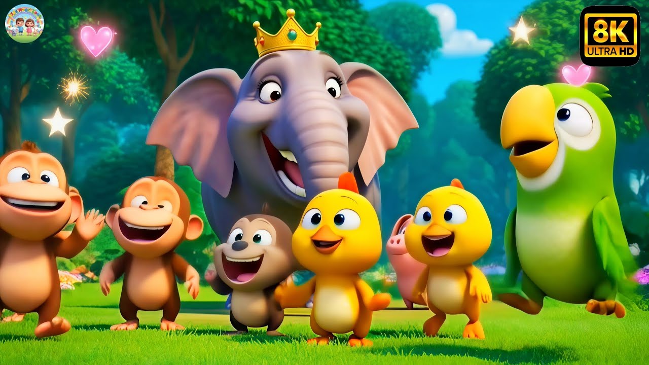 हाथी राजा कहाँ चले|| Kids Hindi Video|| हिन्दी कार्टून वीडियो 2026||8k Cartoon Video for kids||