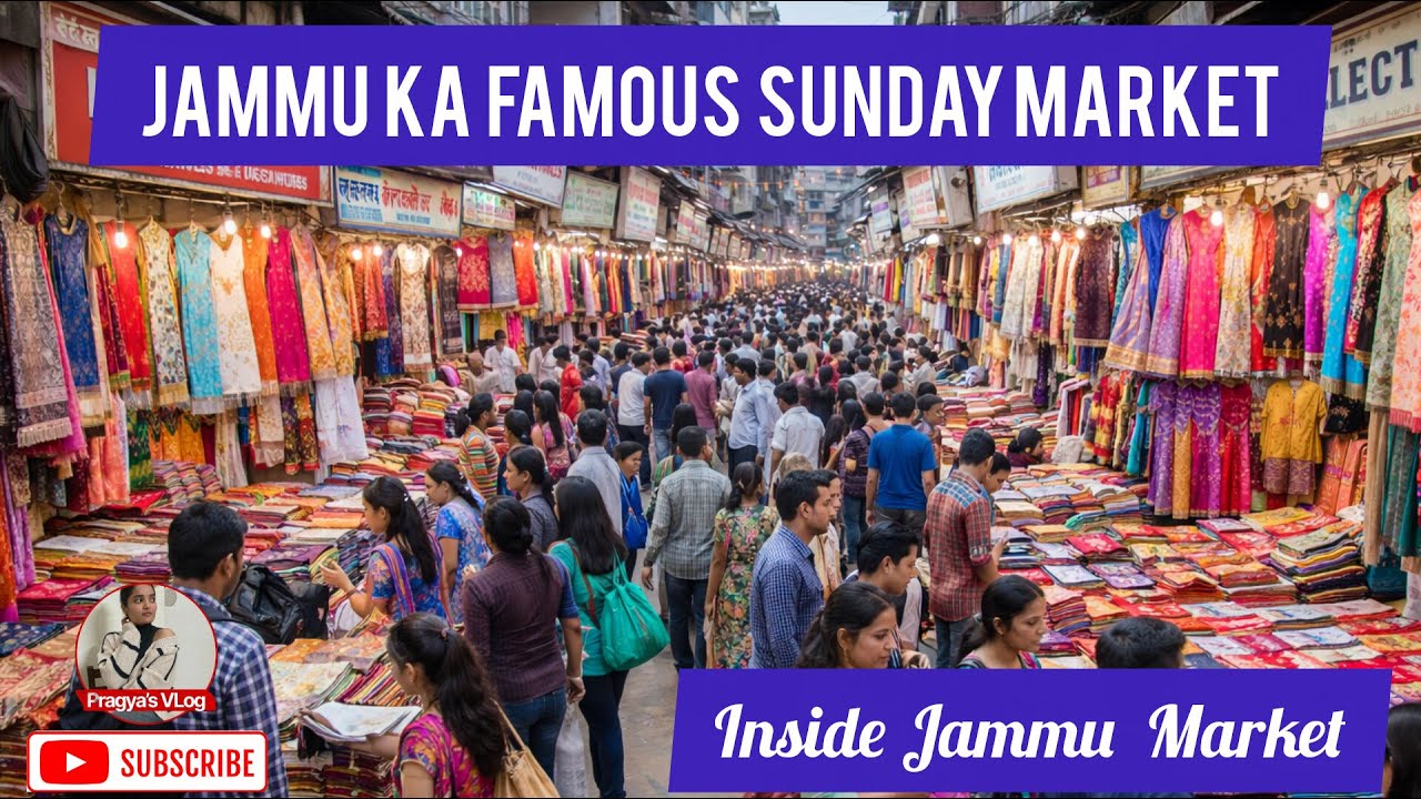 Inside Jammu Market || Aaj Hum gaye Jammu ke famous Sunday Market😊😊😊  #vlog #market #tour