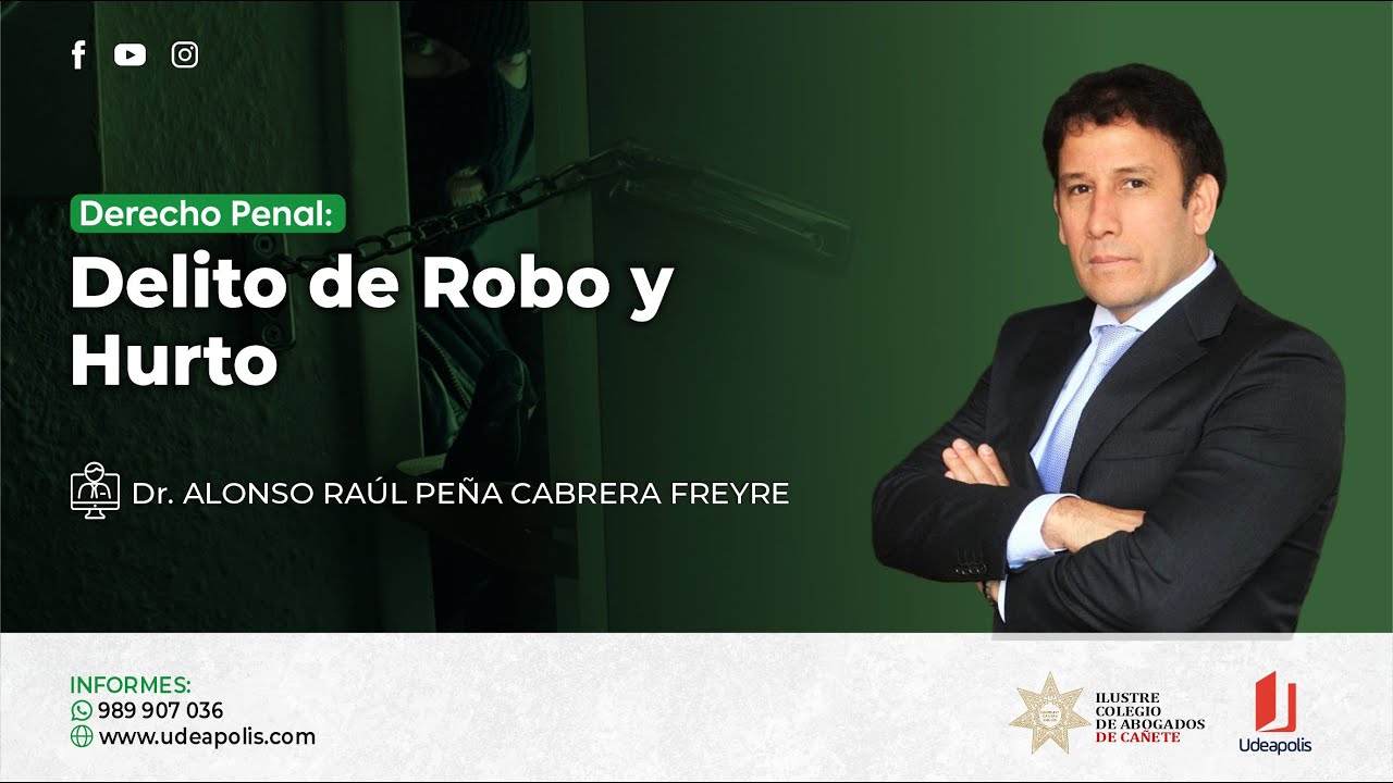 Delito de Robo y Hurto | Alonso Raúl Peña Cabrera Freyre