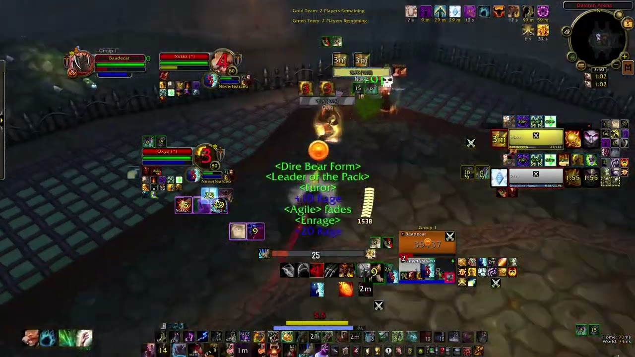 glad push wotlk feral disc