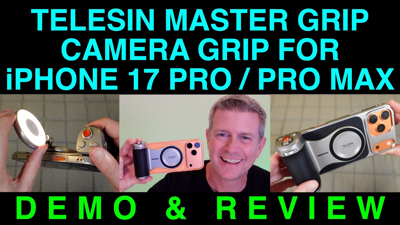 Демонстрационный обзор рукоятки TELESIN Master Camera Grip для iPhone 17 Pro и Pro Max