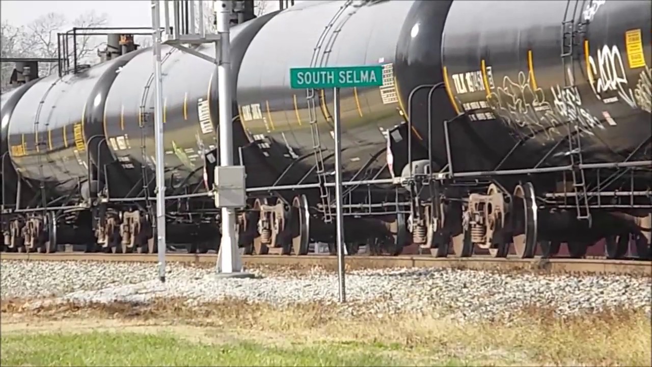 *Norfolk Southern C40-9W 9101* Leads BIG NS 64D into the Selma Yard