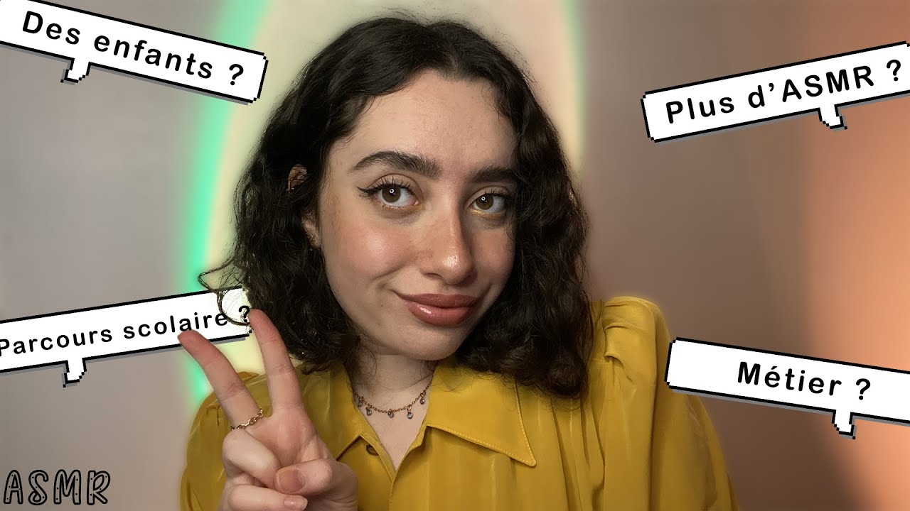 🌙 ASMR FRANÇAIS : FAQ PROCHE DU MICRO, J'AI QUELQUE CHOSE À TE DIRE....💓 (enfants, métier...)#asmr