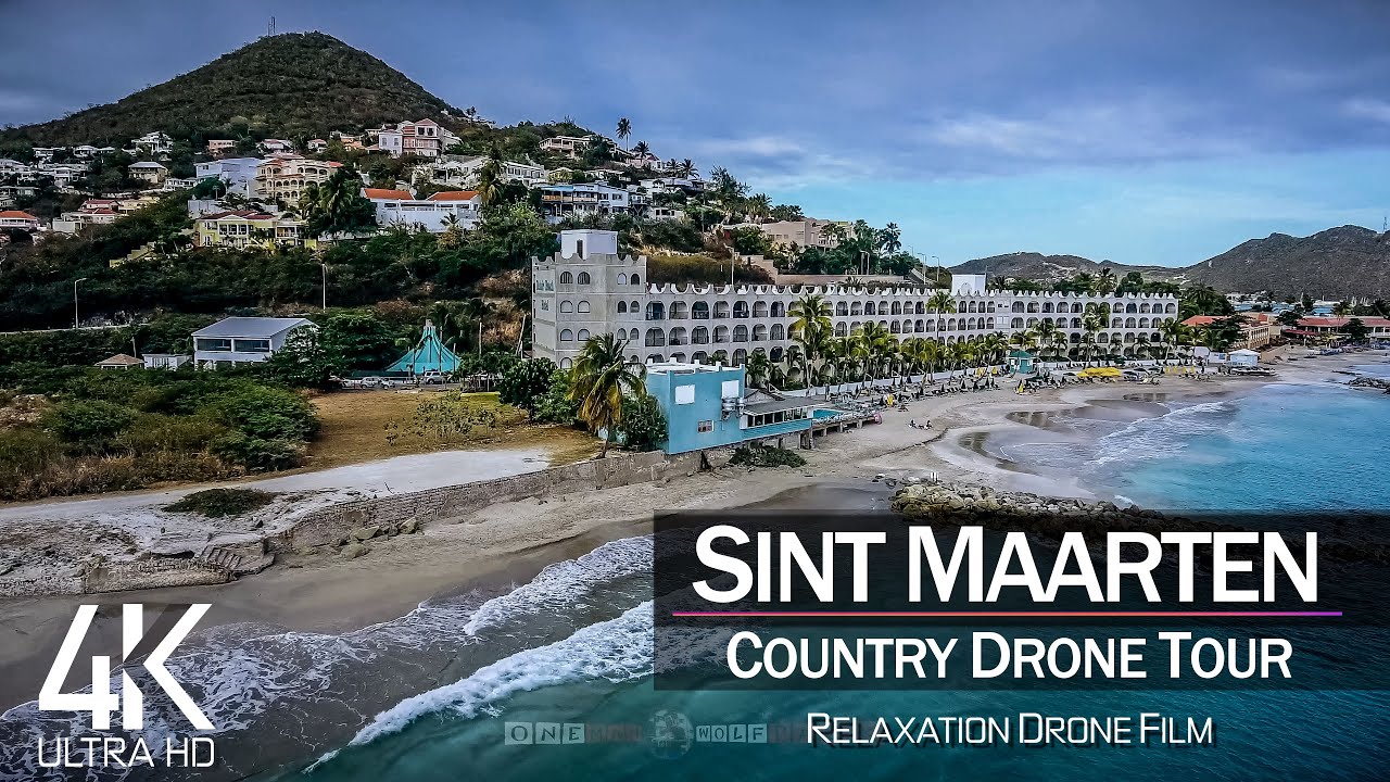 【4K】½ HOUR DRONE FILM: «The Beauty of Sint Maarten» 🔥🔥🔥 Ultra HD 🎵 Chillout (2160p Ambi UHD TV)