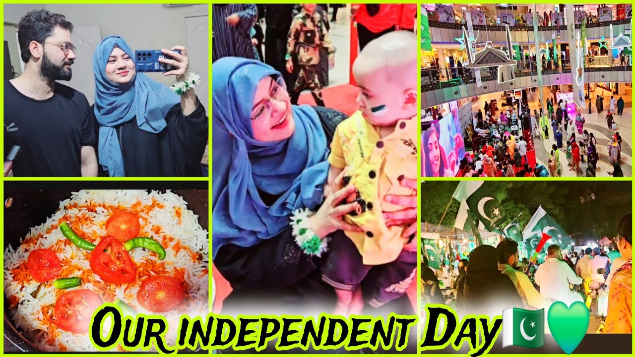 OUR INDEPENDENCE DAY. Ibrahim ka 1st jashan e Azadi. Husband shopping pe Le gai. Amber Naz Official💚