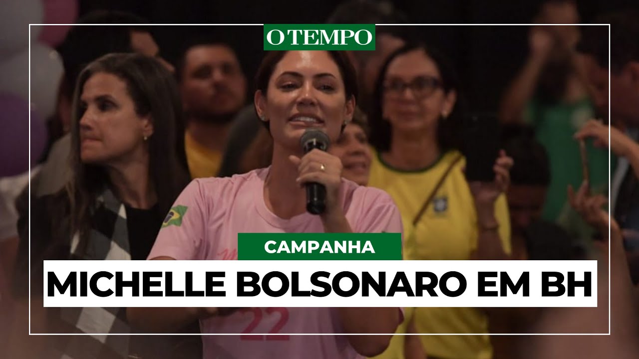 ELEIÇÕES 2022  - Michelle Bolsonaro faz comício eleitoral na Pampulha