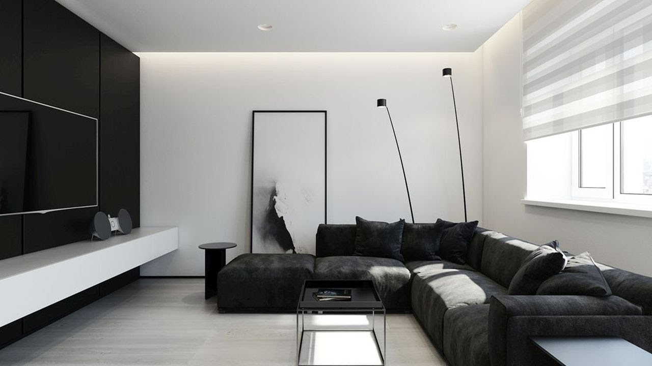 STUNNING! BLACK WHITE GREY MINIMALIST INTERIOR DESIGNS | TIPS FOR HOME DECORATING COLOR SCHEME IDEAS