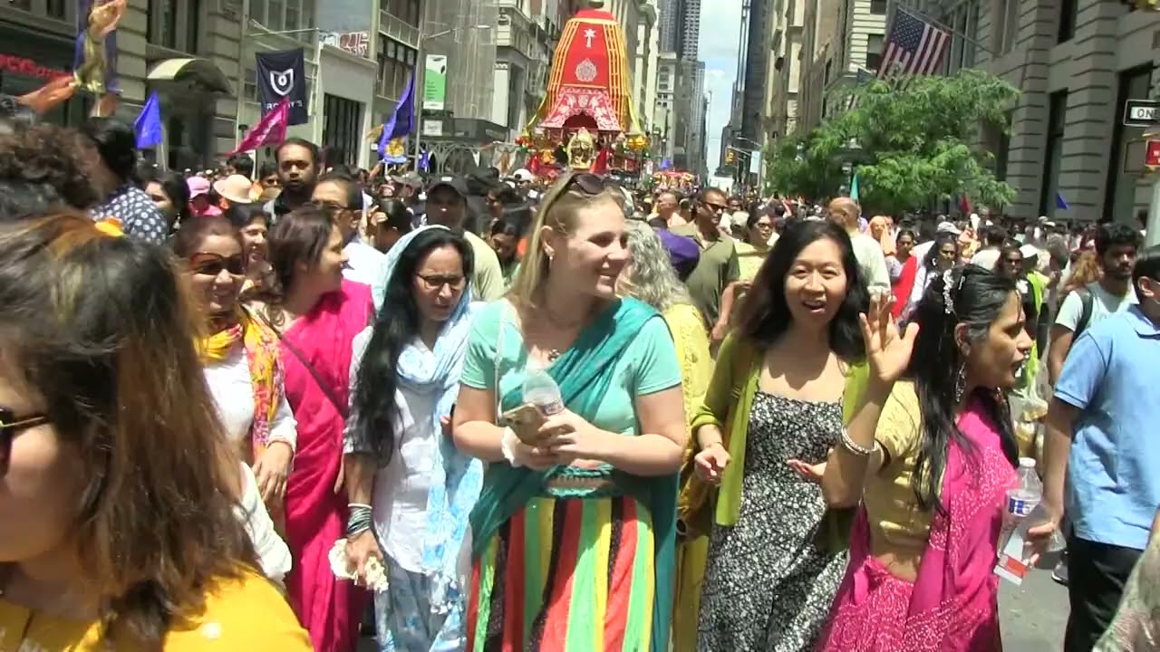Rath Yatra 2024 in 5th Avenue,New york City,NY,USA on June 8,2024