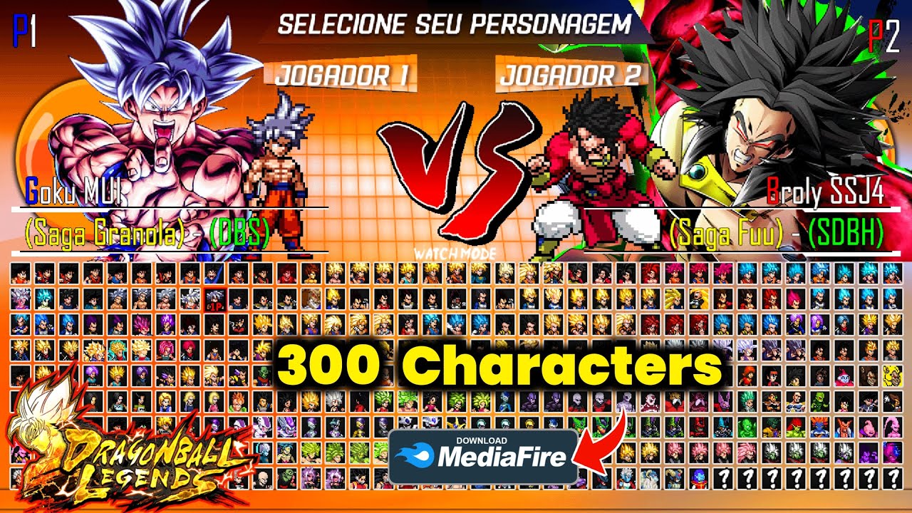 Dragon Ball Legends Mugen V3 Game (300 Characters) Android/PC