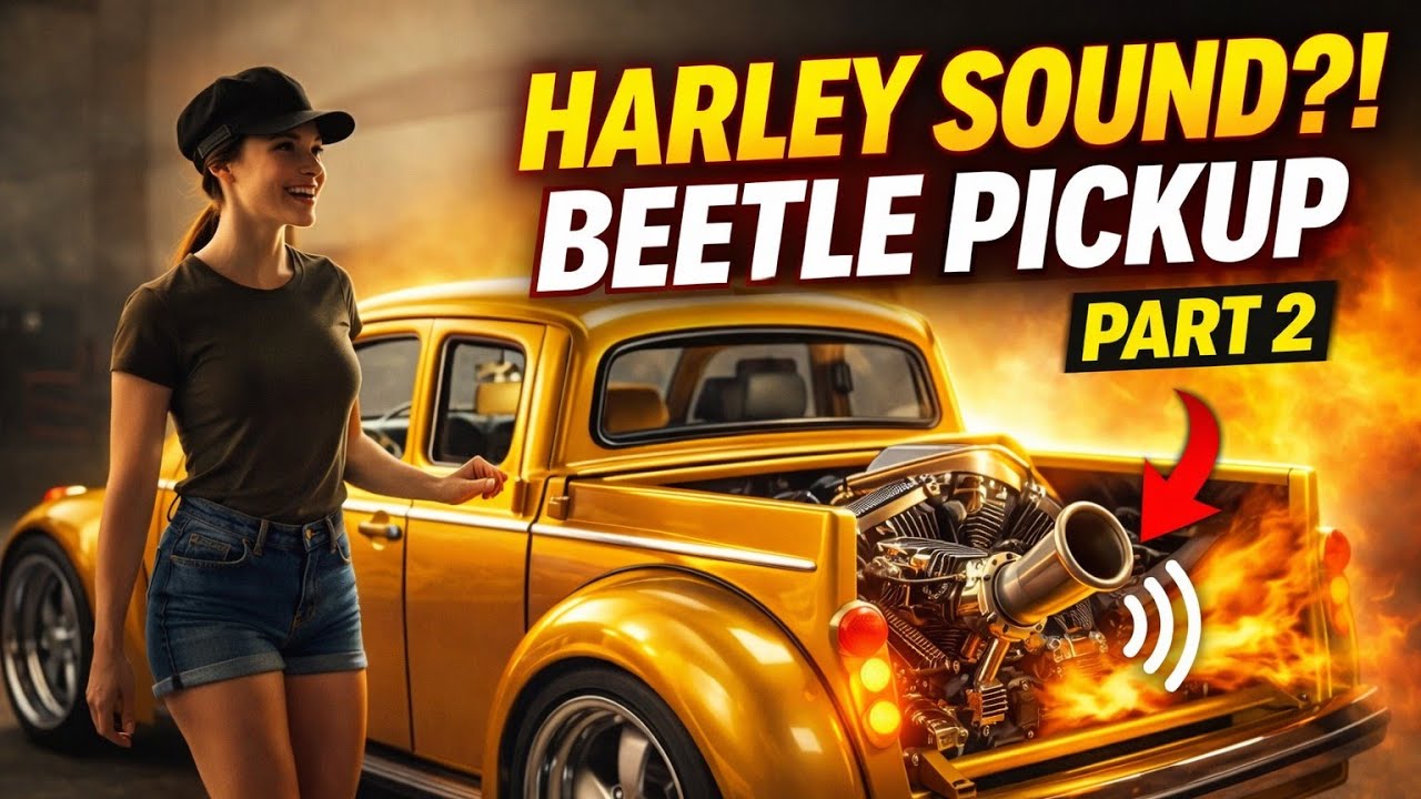 Этот роскошный пикап Beetle звучит как Harley — Полная кастомизация, часть 2