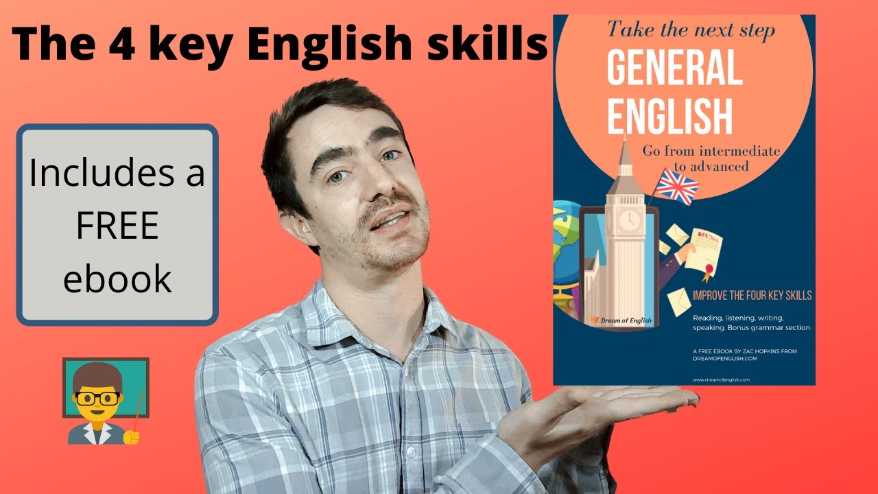 The four key English skills-Reading-Listening-Speaking-Writing (FREE EBOOK INCLUDED)